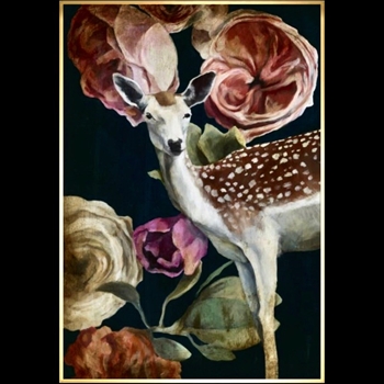 26W/37H Framed Giclee - Wild Bouquet VI - Sarah Atkinson - Gold Gallery Float