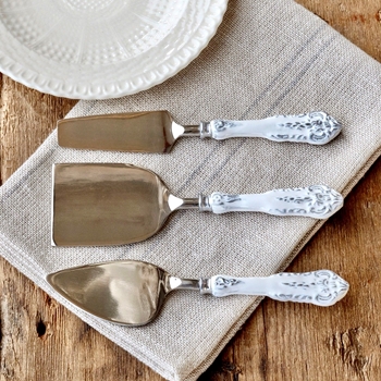 Cutlery - Victorian White Cheese set