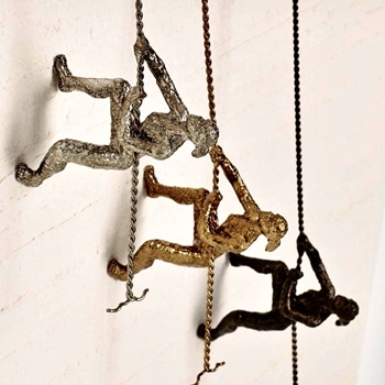 Figure - Climbing Woman Bronze, Silver, Gold  6X4X42H