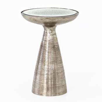 Accent Table - Marlow Mod Nickel 16W/22H