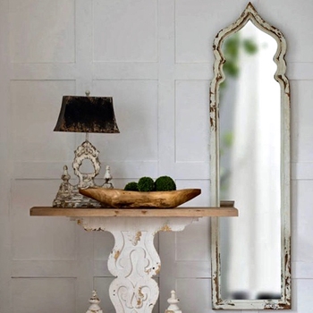 19W/73H Mirror - Taj Antiqued White