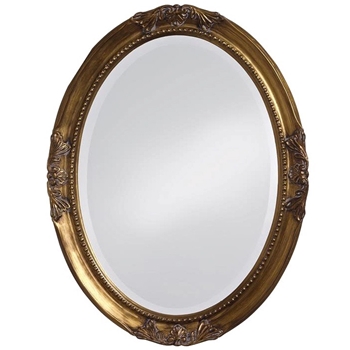 25W/33H Mirror - Queen Anne Oval Gild Gold