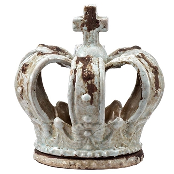 Candleholder - Tealight Crown 7in Ceramic (removable Plate base)