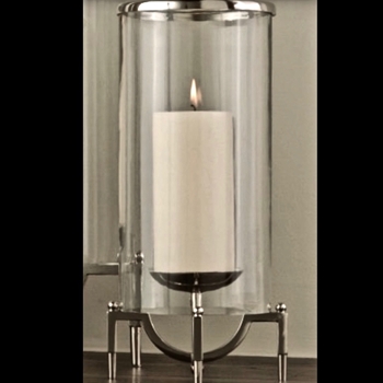 Candle Hurricane - Elevated Nickel LARGE 12W/22H