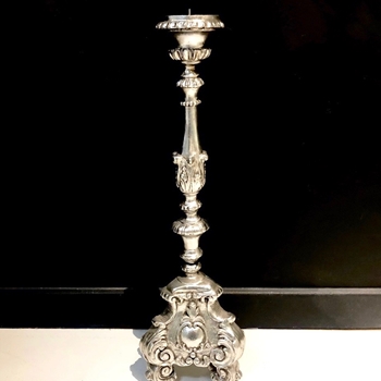 Candle Holder Torchiere Grand Floor Stand Silver 13W/49H Phillips Collection
