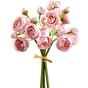 Ranunculus - Bouquet Mini 10in Petal Pink - FSR125-PK