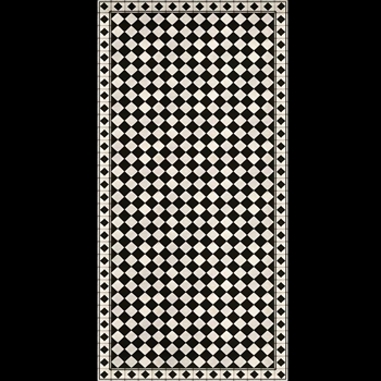 Adama Black & White Vinyl Rug/Mat (Pinta_B) – Hudson & Vine