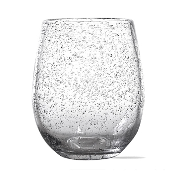 Bubble Glass - Stemless Tumbler Clear 4x4in 16oz