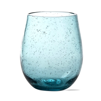 Bubble Glass - Stemless Tumbler Azure 4x4in 16oz