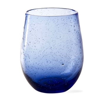Bubble Glass - Stemless Tumbler Cobalt 4x4in 16oz