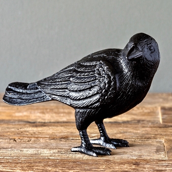Bird - Crow Single Turned 9W/4D/6H Cast Iron