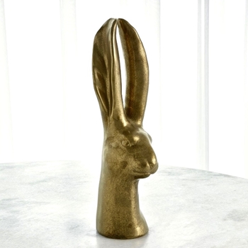 Figure - Gold Rabbit Medium 6W/16H