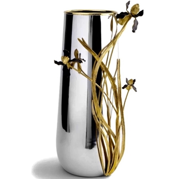 Aram Black Iris Vase Grand Centrepiece 10W/20H
