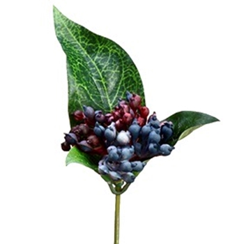 Berry - Pick Viburnum Aubergine 8In - ZGS104-BL/BK