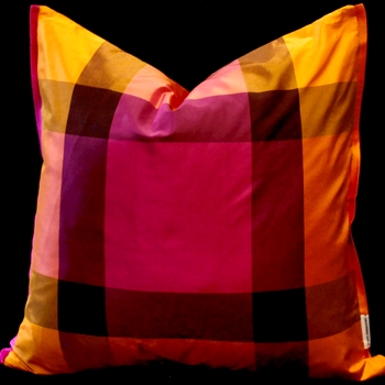 Designers Guild Cushion - Varanasi Fuchsia Silk 17SQ *