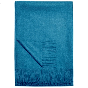Throw Paris - Baby Alpaca 70x50 Tapestry Blue Azure
