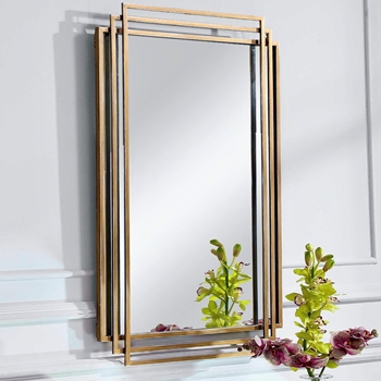 24W/37H Mirror - Amherst Vanity Gold