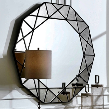 48W/46H Mirror - Manarola Decagon