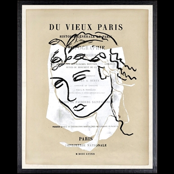 17W/21H Framed Print Parisienne Page XVI