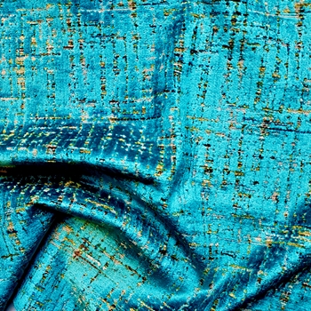 Velvet Jacquard - Moonstruck Tourmaline Turquoise - 55in, 54% Polyester, 32% Viscose, Repeat 8.75V x7H, 30K DR. Dry Clean Only