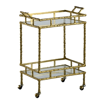 Accent Table - Serving Cart Gold Arbor 24W/14D/30H