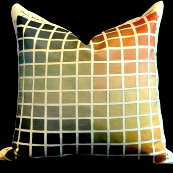 John Derian - Paint Charts Azure Cushion Face 20in SQ