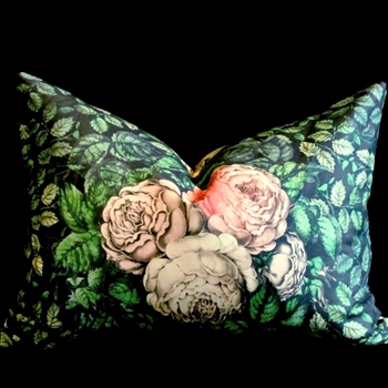 John Derian - Friendship Emerald Cushion Reverse 24W/18H