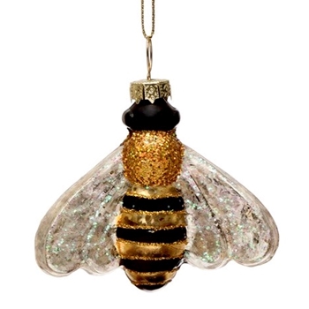 Ornament - Glass Honeybee 3in