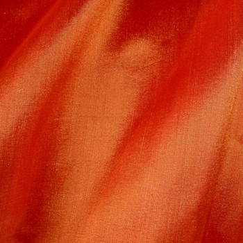 Silk Shantung - Tangerine Persimmon Titan, 54in, 100% Silk, Machine Loomed, Dry Clean Only. Do not expose to sunlight.
