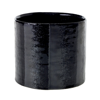 Planter - Deluxe Pot Black 6.5W/6H