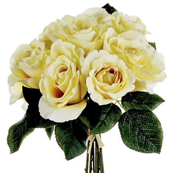 Rose - Bouquet 11in Yellow - FBQ100-YE