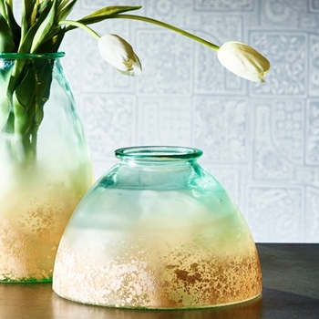 Vase - Aris Ombre Squat Honey 12W/8H
