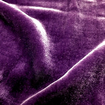 Silk Velvet - Iridescent Grape Black Aubergine - 45IN, 18% Silk, 82% Rayon, Delicate Wash