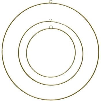 Wreath Hoop - Gold - Small  3 Sizes Sold individually 12IN, 15IN, 20IN