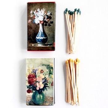 Match Box - Vintage Floral 2x4in 2 Asst Sold Individulally