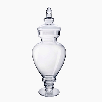 Apothecary - Elevated Finial Jar Small 6.6W/15H