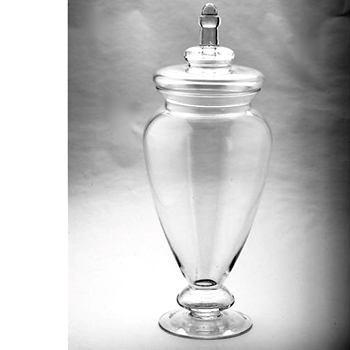 Apothecary - Elevated Tall Tulip Jar Small 6.5W/17.5H