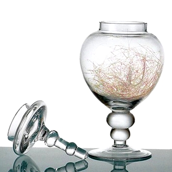 Apothecary - Elevated Chalice Jar 6.5W/15.5H