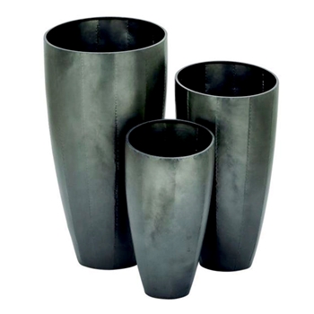 Planter - Tulip Patina Zinc  Set of 3 -12W/30H - Also Sold Individually