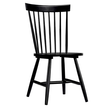 Dining Chair Armless - Midland Spindle Black 20W/20D/36H
