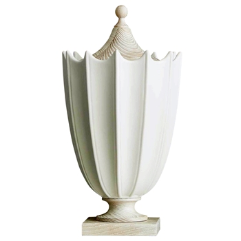 Urn - Crenulated Oyster Tall 8W/15H - Please call for pricing.