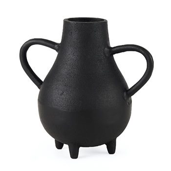 Vase - Cyrus Black Ceramic Tall 9W/5D/8H