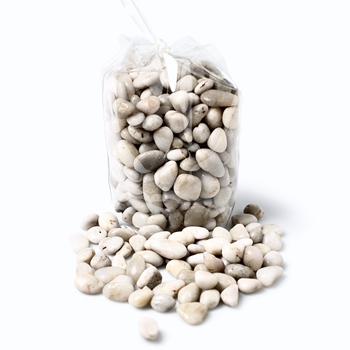 River Rock Stone - Mini 1KG Bag White