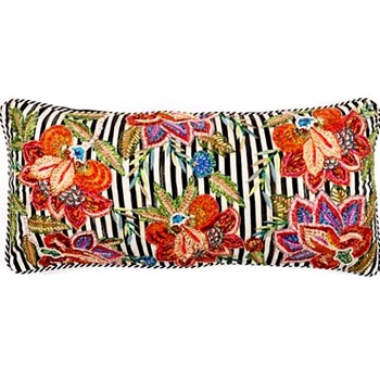 MacKenzie Childs Cushion - Jaipur Multi Stripe 36x16in Lumbar