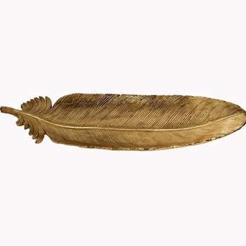 Platter - Feather Gold 7W/20in L