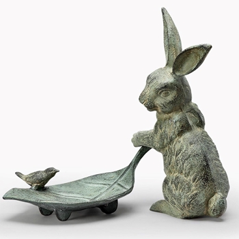 Tray - Verde Rabbit With Leaf 16L/6W/12H