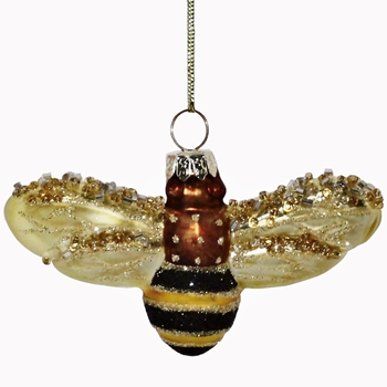 Ornament - Bee Vintage Glass 3in