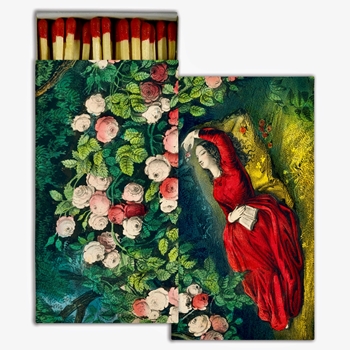 Matches - John Derian Sleeping Beauty Red - 4x2in Box50