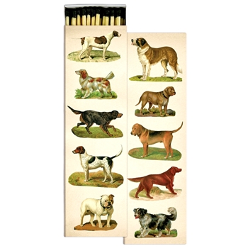 Matches - John Derian - Dog Collage - 9x3in Box50