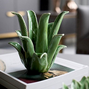 Tealight Holder - Agave Tall Green 7W/7H